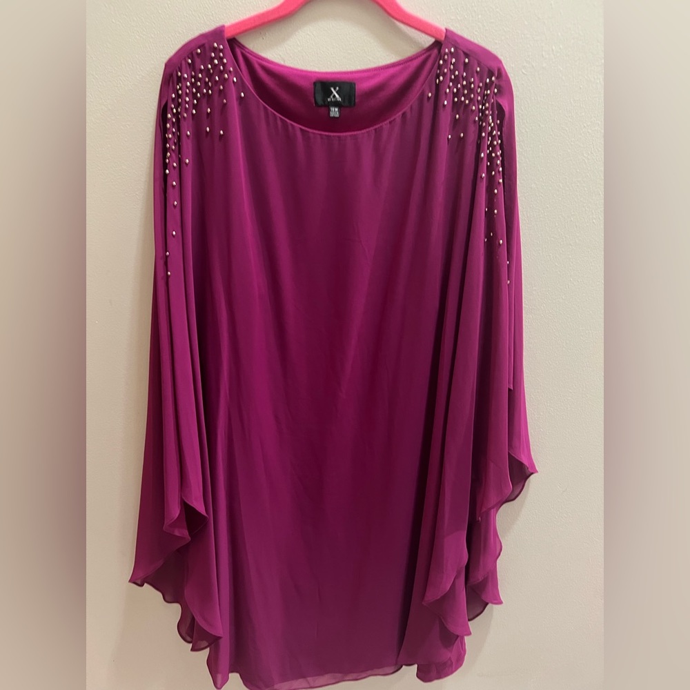 Pink Holiday cocktail dress 16W NWOT
